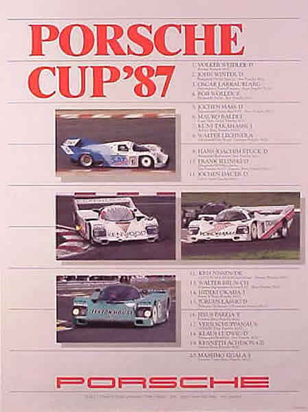 Porsche Cup 1987 featuring 962                              