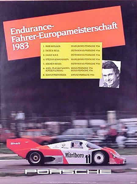 956 Endurance Fahrer Euroameisterschaft 1983                